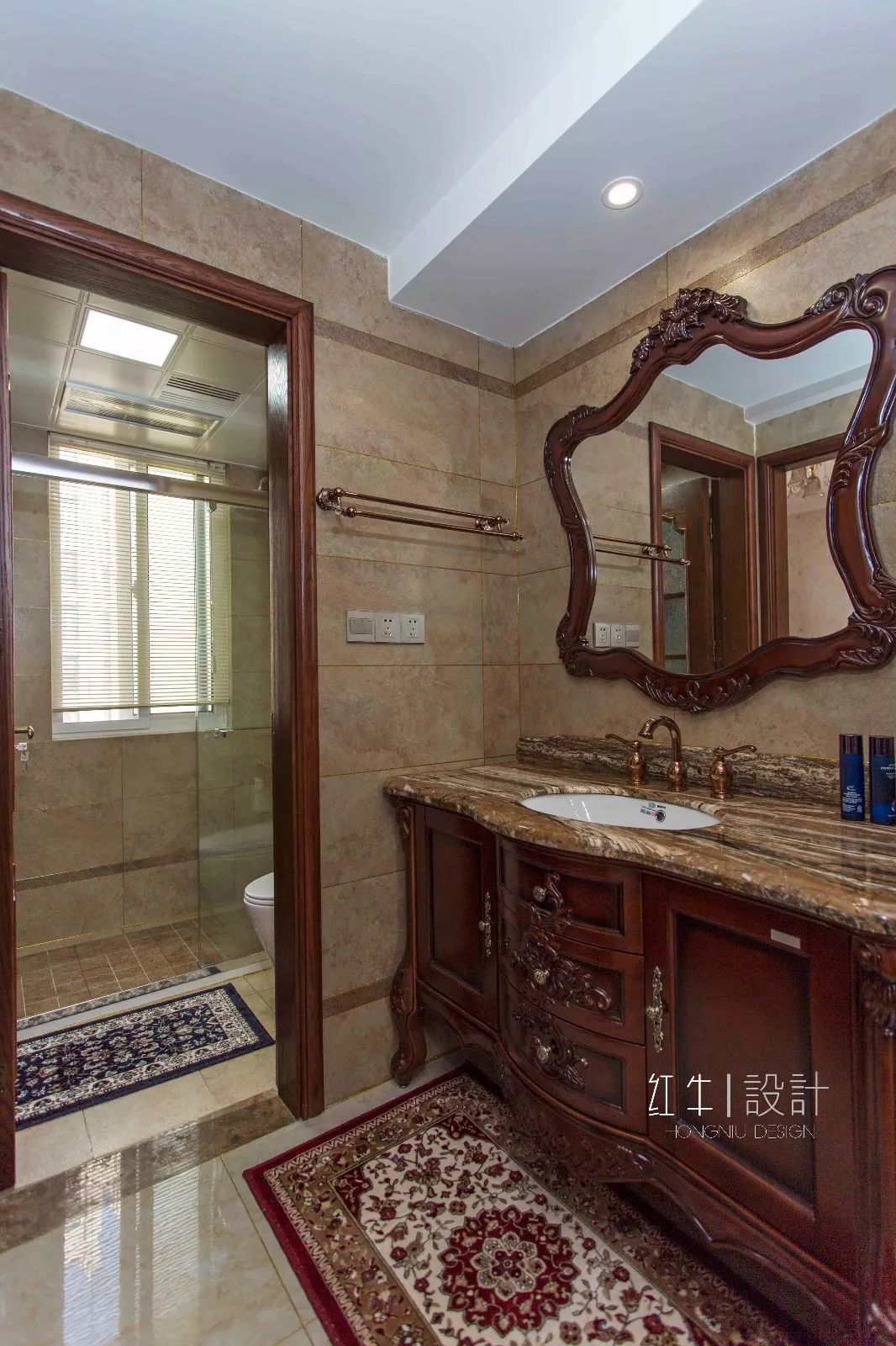 南京旭日愛上城115平米簡美風格裝修 喜歡深色家具的看過來07