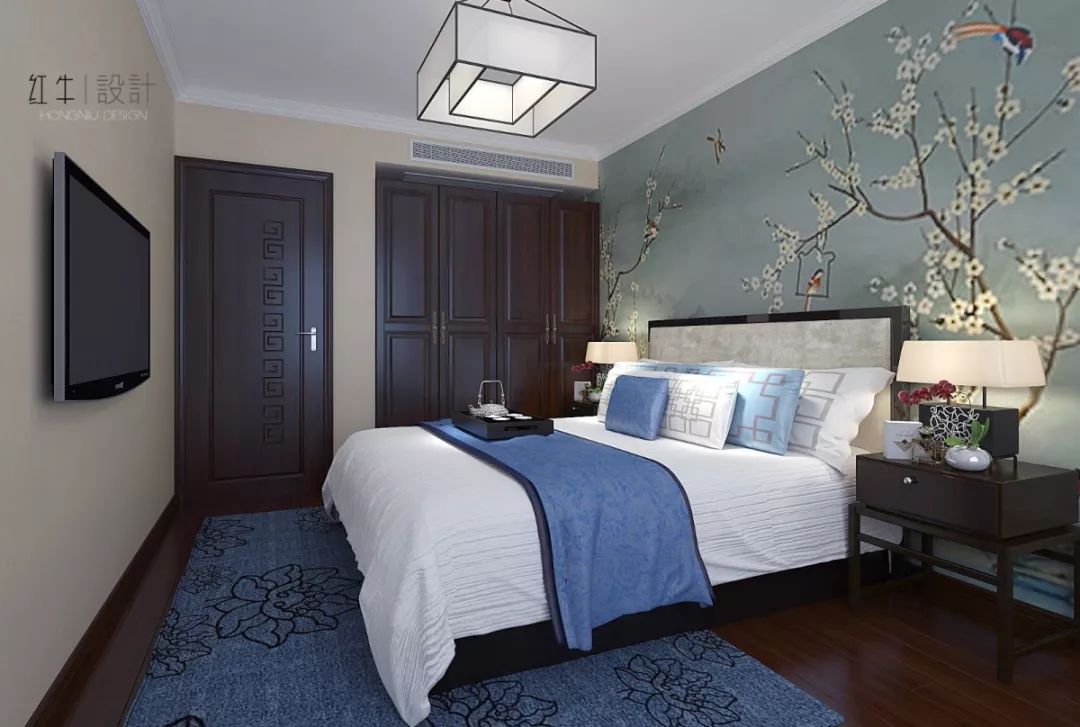 南京奧斯博恩莊園190平米現(xiàn)代中式風格裝修 古典美學融入現(xiàn)代設計07