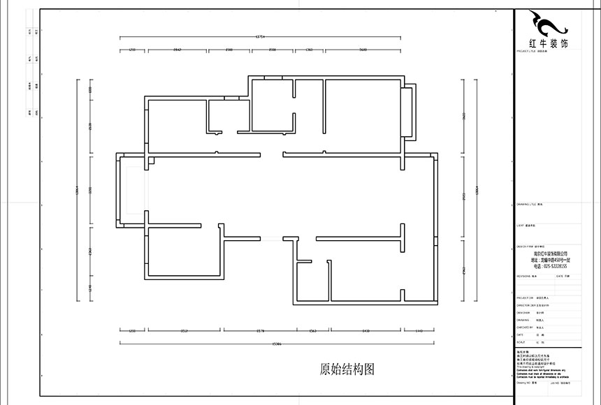 860x580_蔡成昊_南京中冶盛世濱江175㎡現代風格裝修_原始結構圖