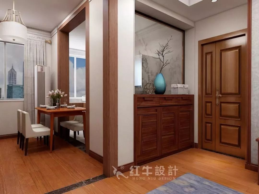 南京老房翻新--兩室一廳變一室兩廳15劉曉芳_寧工新寓60㎡現(xiàn)代中式風(fēng)格二手房裝修效果圖_玄關(guān)