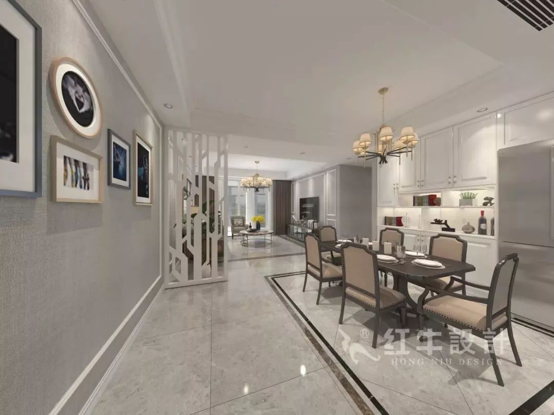 南京老房翻新--即便少掉一個(gè)衛(wèi)生間,也要單獨(dú)的衣帽間!13仇美蓉_康盛花園115㎡輕奢風(fēng)格裝修效果圖_餐廳