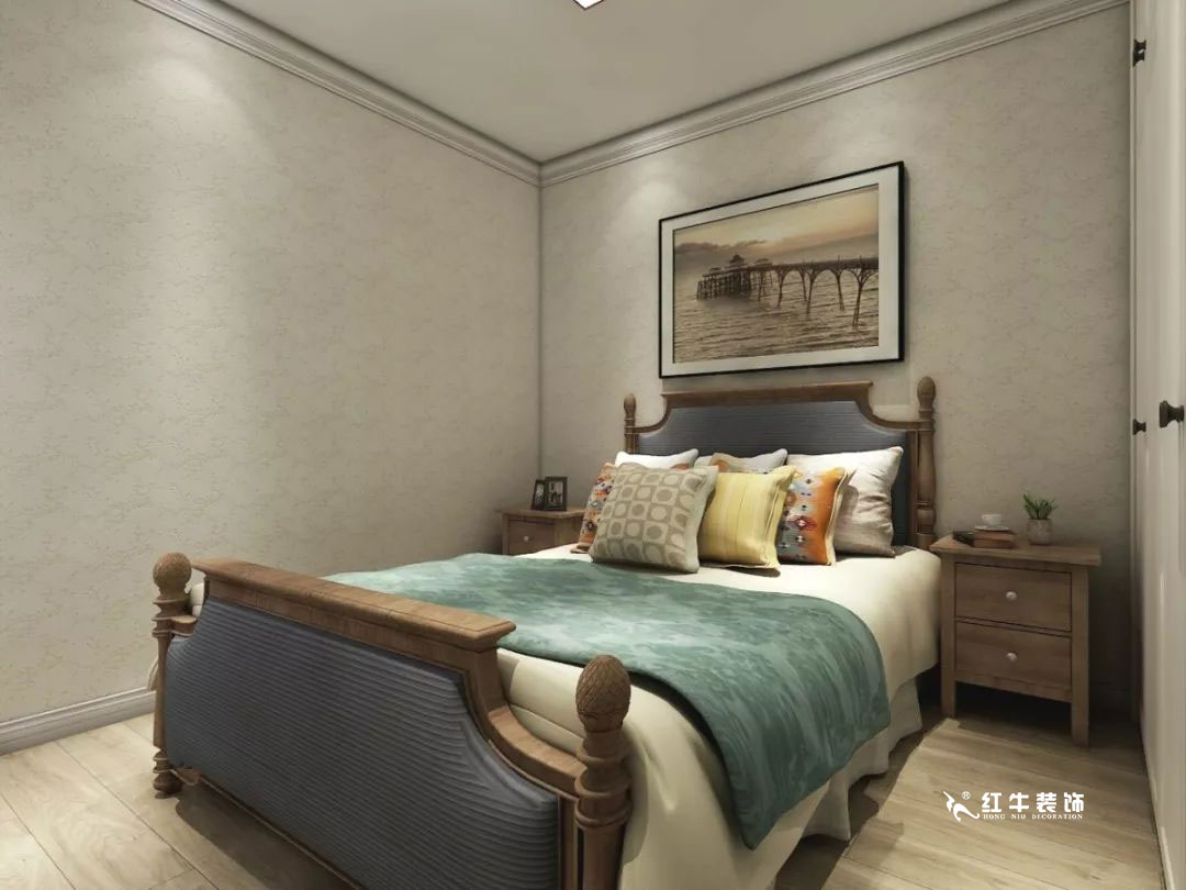 南京萬科光明城市115㎡簡美風格--適合三代人的家居環境11老人房設計+logo