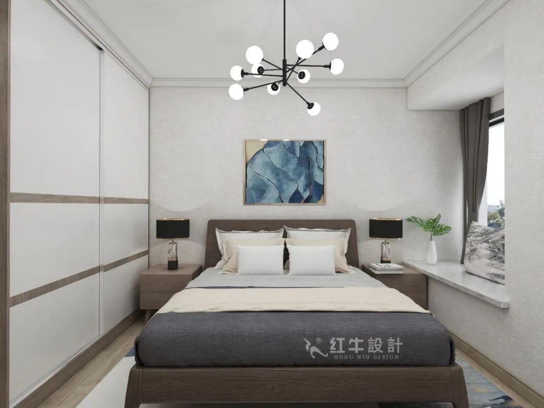 劉萍萍_花崗鴻福城132㎡現代簡約風格_兩套小戶型打通變大宅,中西雙廚房+衣帽間打造品質生活!16次臥