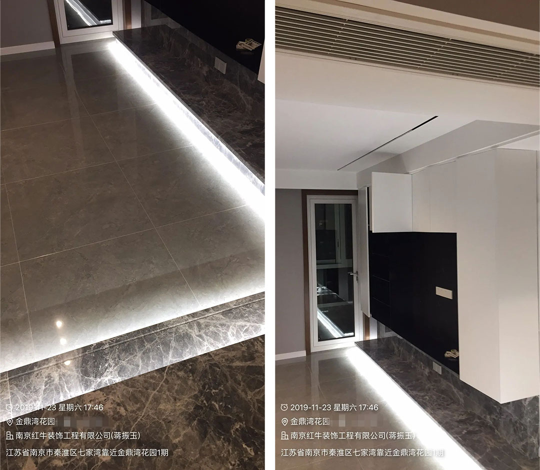 余瑋_金鼎灣花園135㎡輕奢風格--老房升級改造，前后對比大變樣！06客廳·改造后