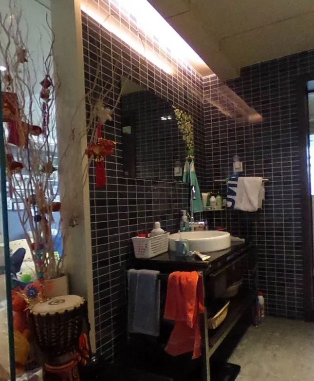 余瑋_金鼎灣花園135㎡輕奢風格--老房升級改造，前后對比大變樣！14過道·改造前