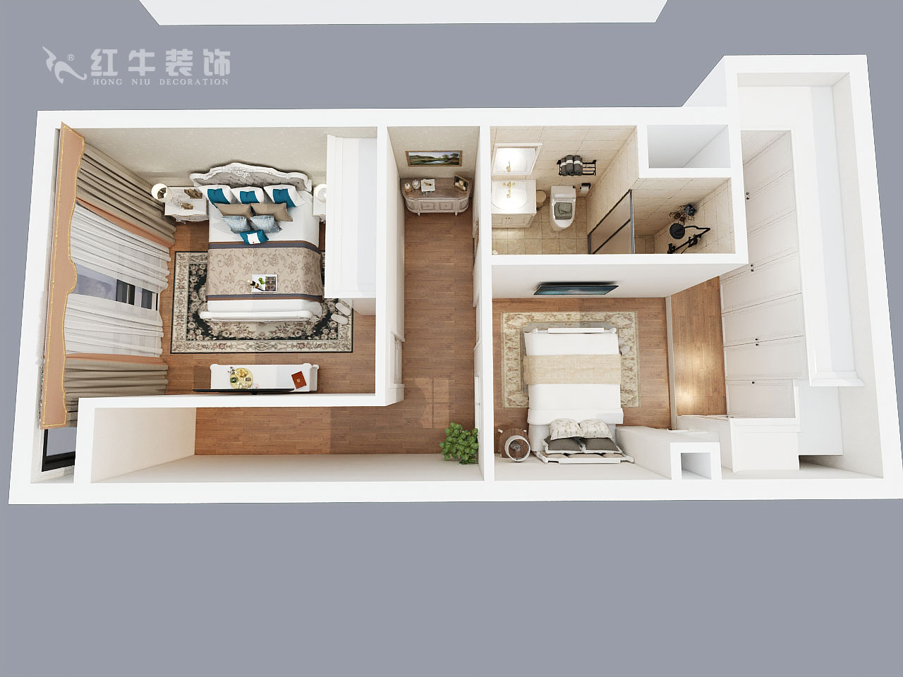 郭志成_悅享家北樓710-90㎡-簡歐風格_二樓鳥瞰圖+logo