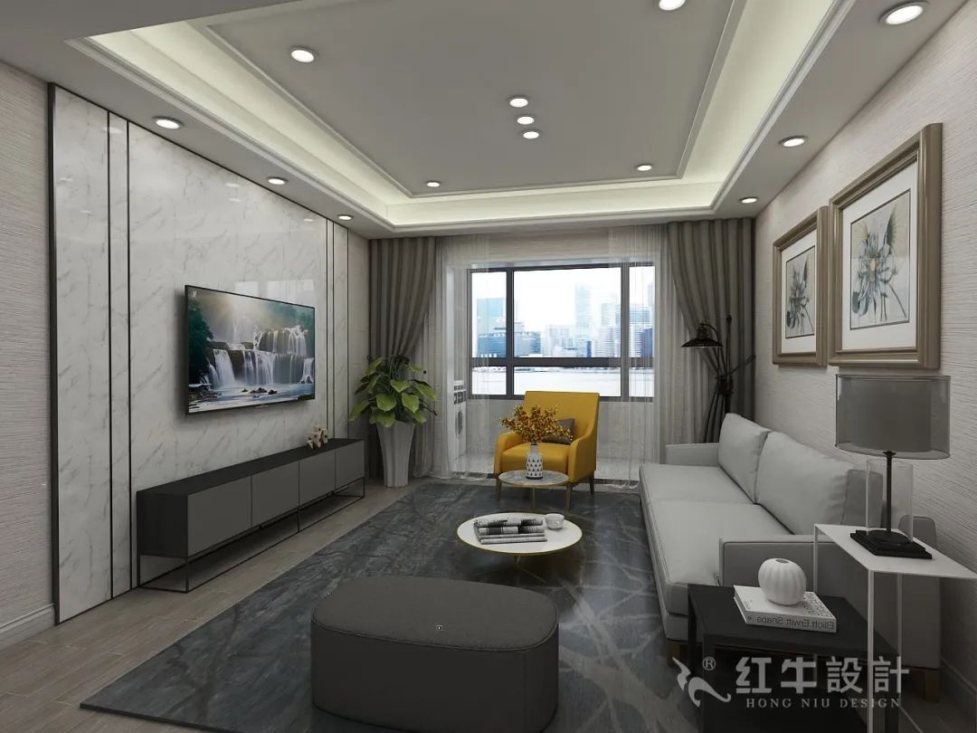 115㎡--保利國際社區戶型解析03效果圖欣賞_客廳