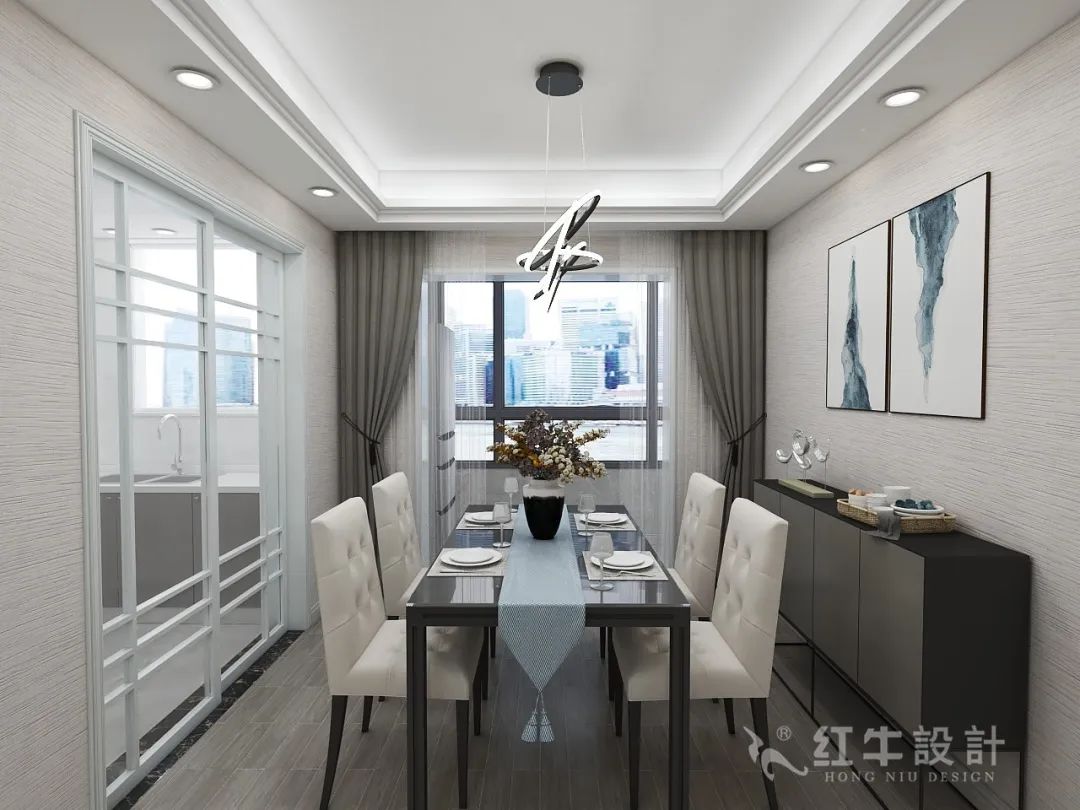 115㎡--保利國際社區戶型解析04效果圖欣賞_餐廳