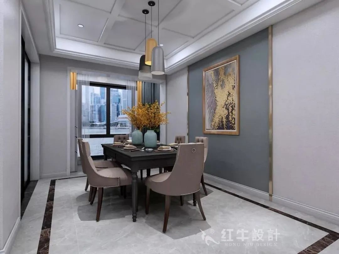 129㎡--保利國際社區戶型解析04效果圖欣賞_餐廳