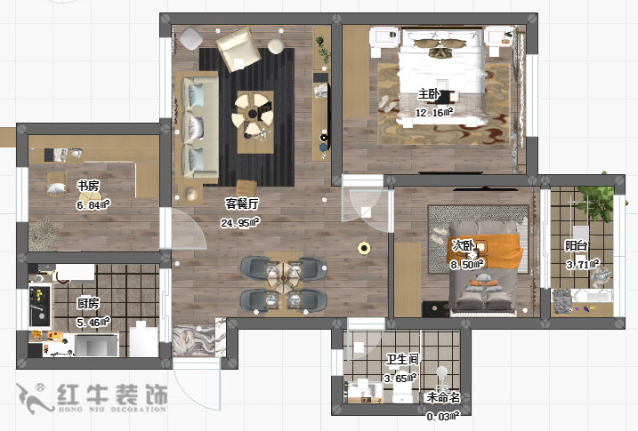 仇美蓉_石埠灣云霞居9-3-609-90㎡-北歐風格_平面圖+logo