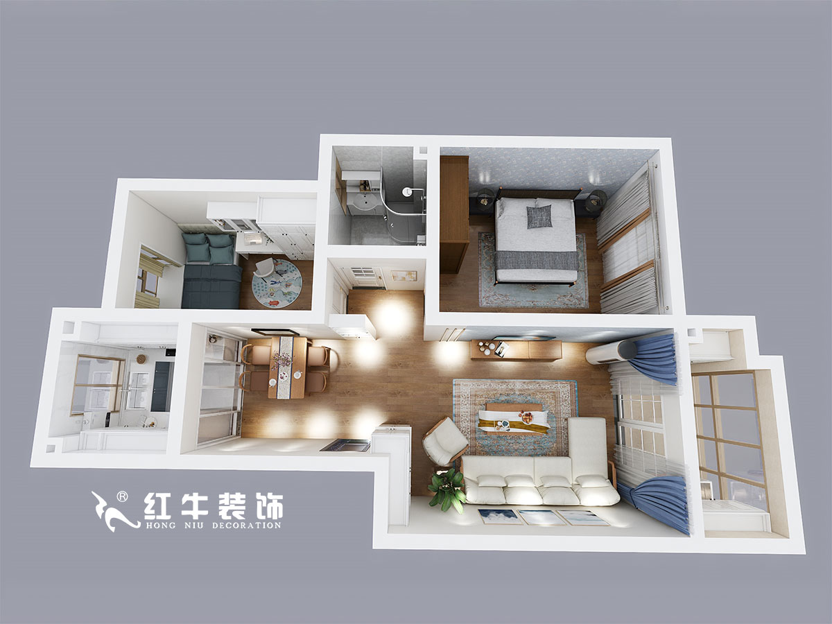 熊皓宇_金貿新村24-79-202-75㎡-現代簡約風格_鳥瞰圖