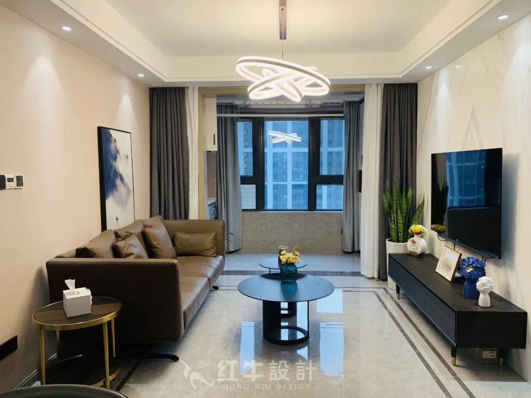 最美畢業照 ④--保利國際社區96㎡現代風格“成品家”!01客廳