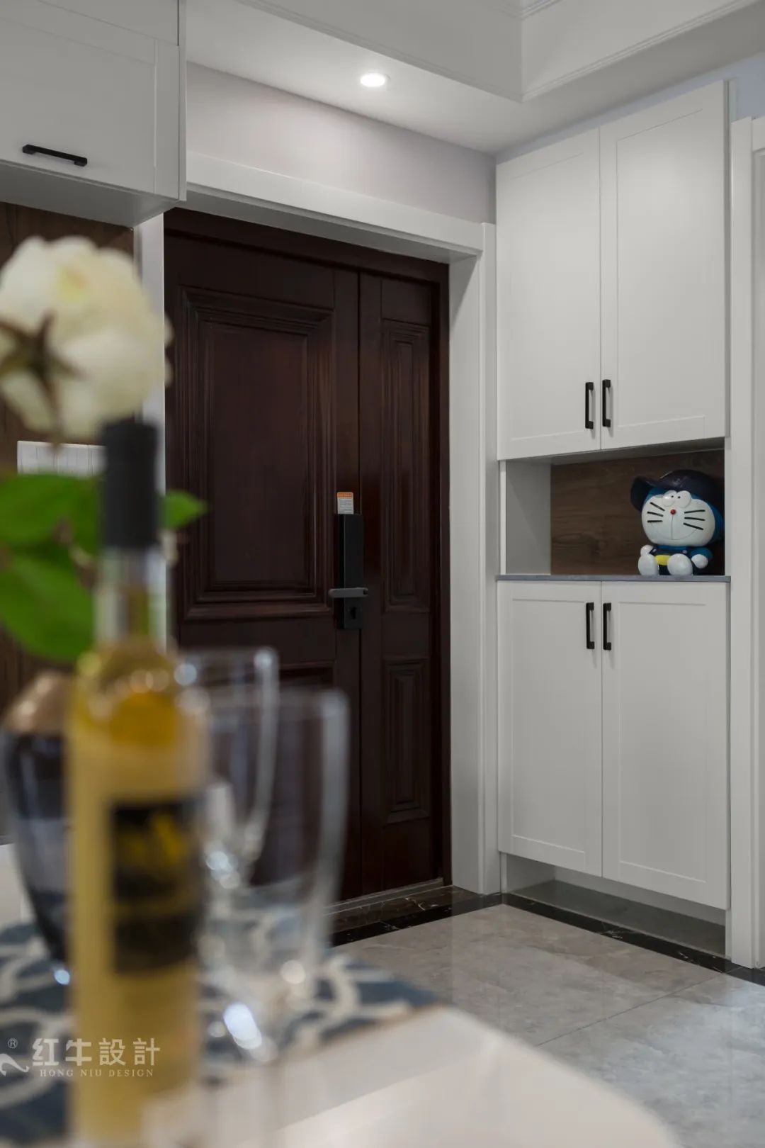 85后夫婦的美式輕奢家,起名“海藍(lán)之謎”!04玄關(guān)柜