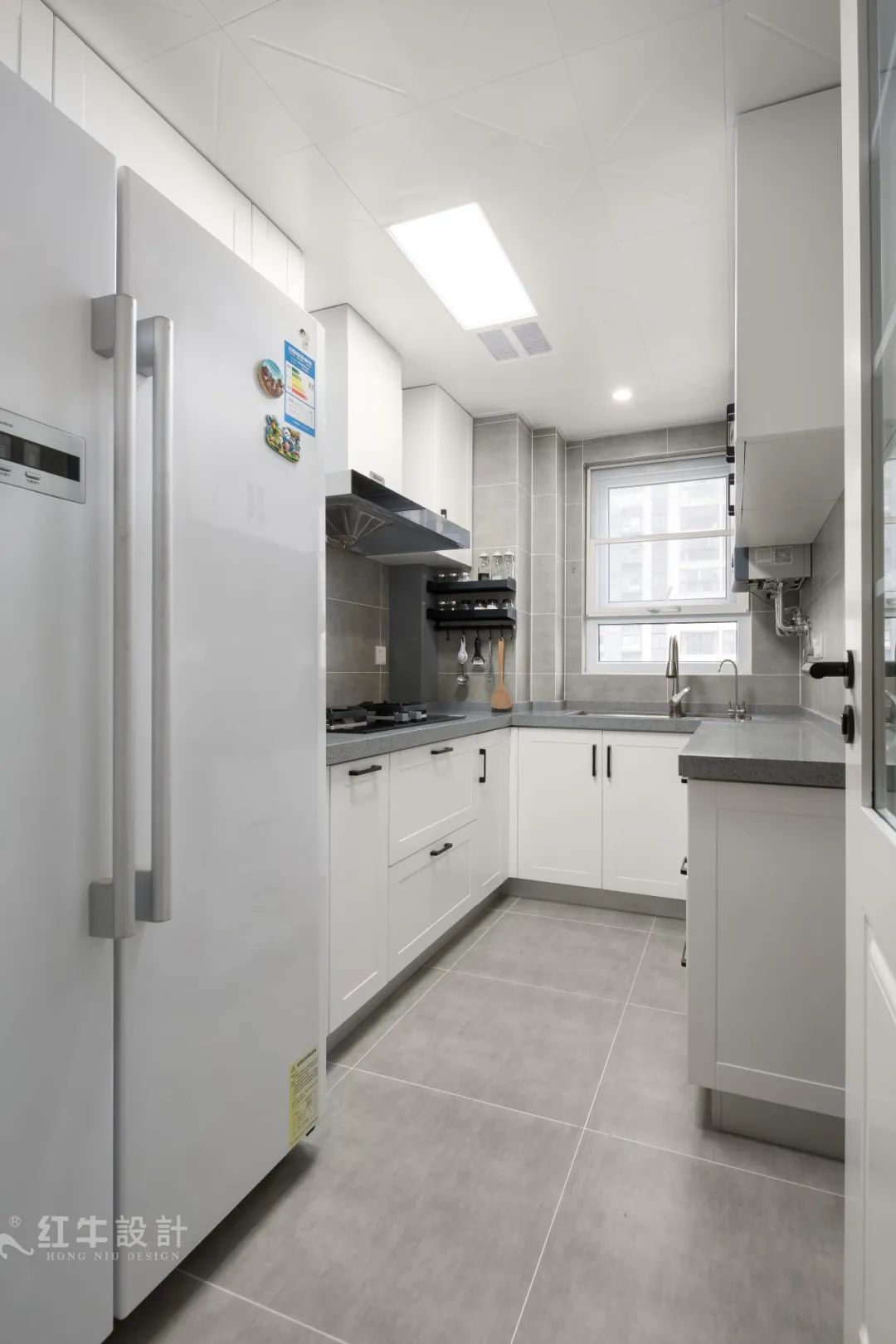 85后夫婦的美式輕奢家,起名“海藍(lán)之謎”!10廚房