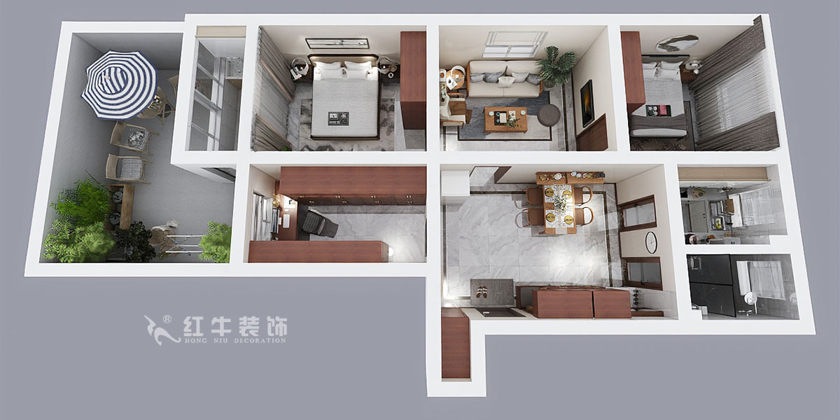 蔡成昊_花園路11號25-104-90㎡-現代簡約風格_3室2廳1衛（老房裝修）_定制家￥128966_全包12