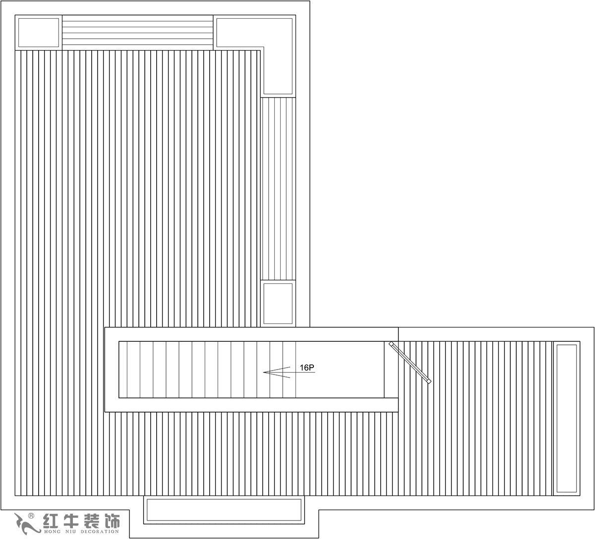 【實景案例】余瑋_棲園-200㎡-輕奢風格_4室3廳3衛（新房裝修）_全包35萬00_06頂樓則是全敞開式露臺，提供很大的綠植場地。