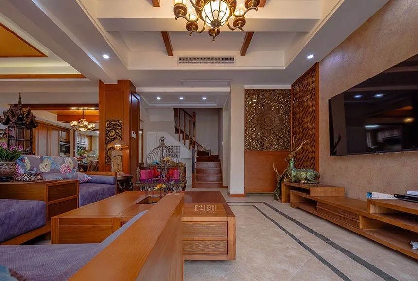 紅牛設計 · 大宅--260㎡ · 東南亞風格 · 頤和美地西園01