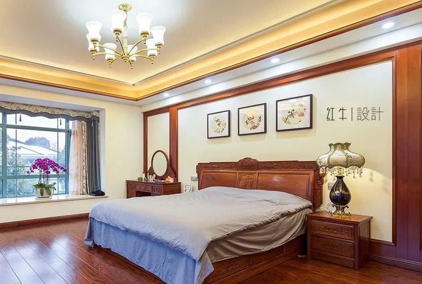 吳波_紅牛設計 · 大宅--280㎡ · 中式古典風格 · 湯山東湖麗島12
