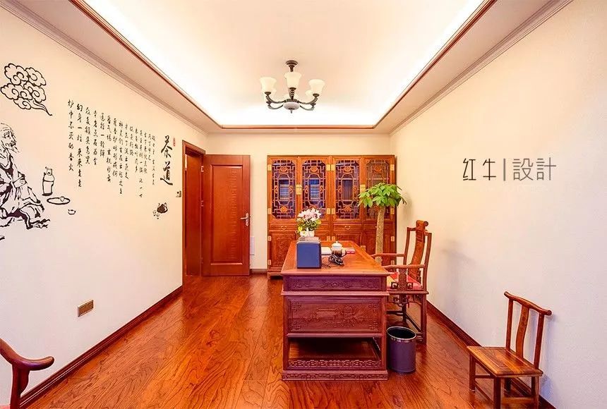 吳波_紅牛設計 · 大宅--280㎡ · 中式古典風格 · 湯山東湖麗島13