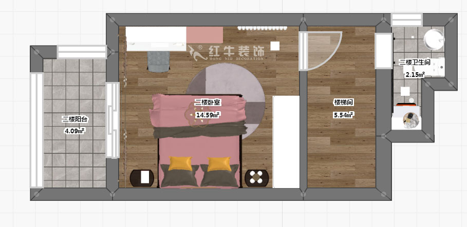 陶陽_金陵名人居1-8號-602-120㎡-現代簡約風格_3室2廳2衛（二手房裝修）_定制家￥129560_全包13萬00_06彩平圖二樓