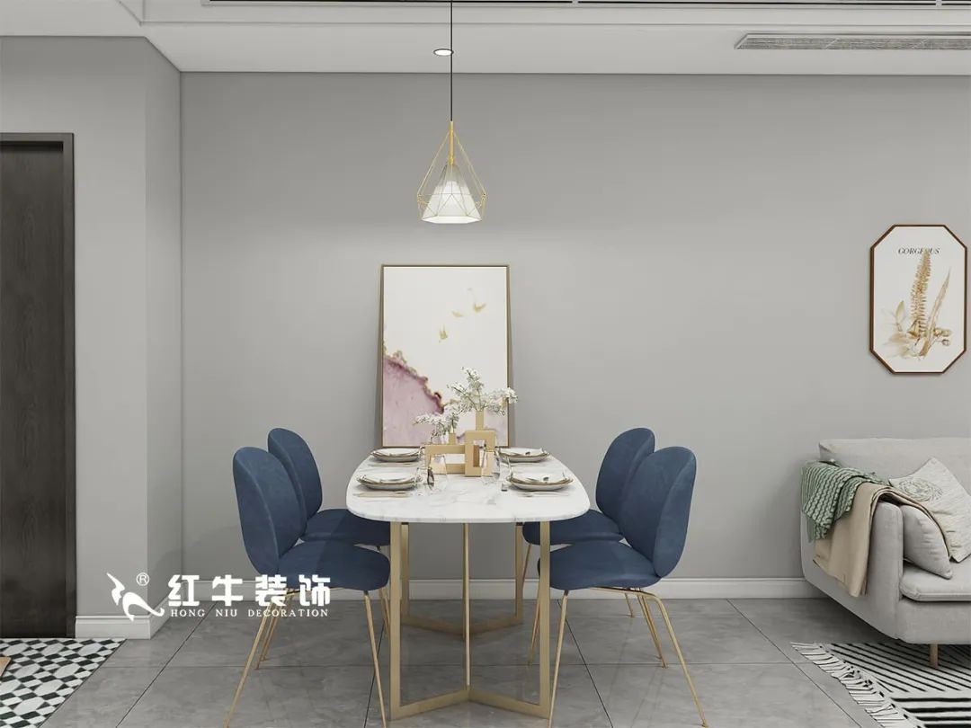 劉萍萍_仙龍灣山莊90㎡輕奢風格｜加入一點金屬線條，這個家高級又溫柔！04