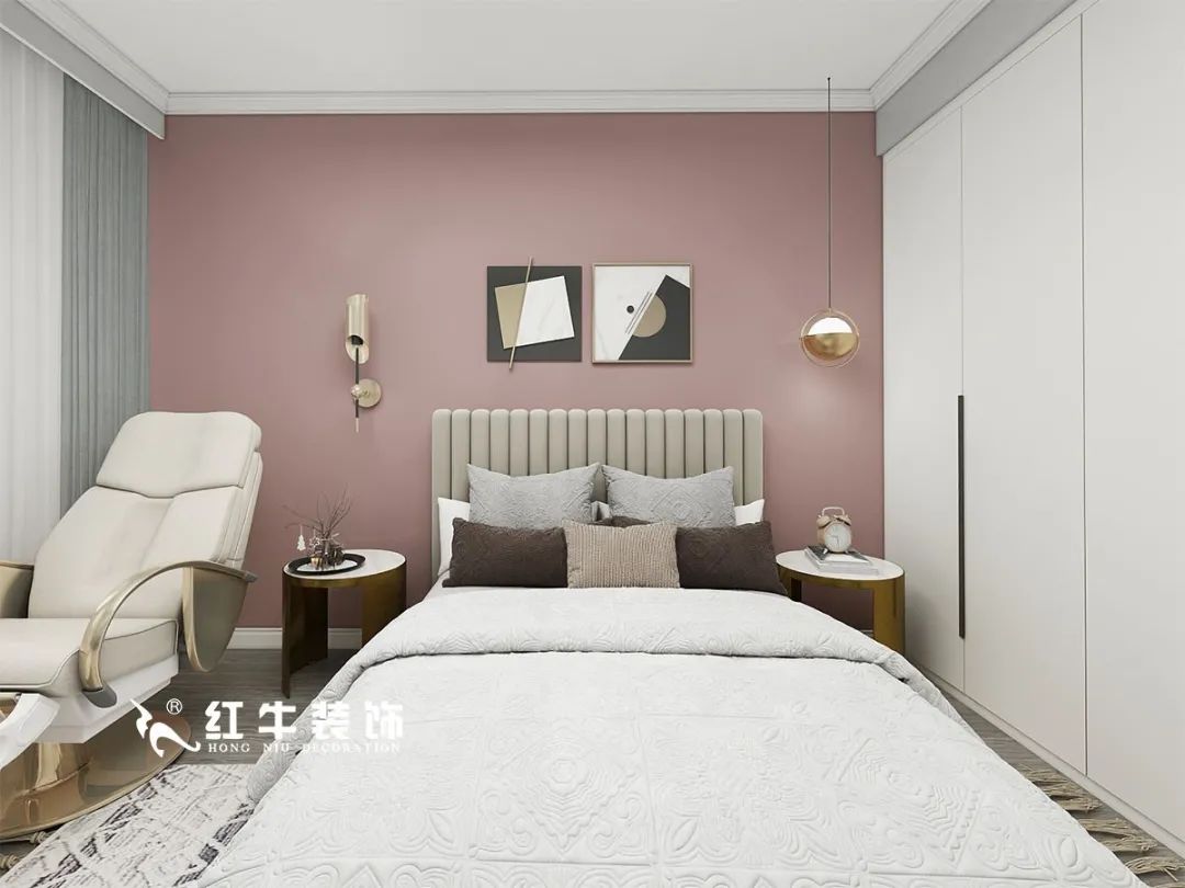 劉萍萍_仙龍灣山莊90㎡輕奢風格｜加入一點金屬線條，這個家高級又溫柔！08