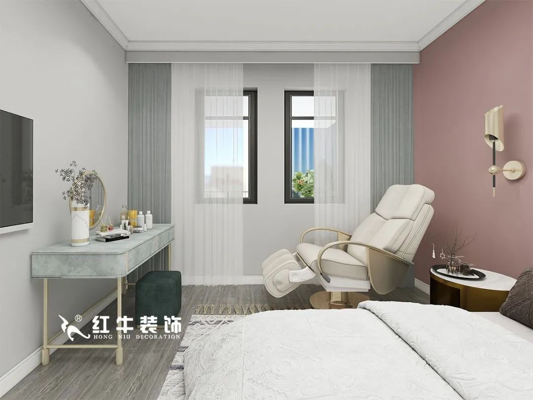 劉萍萍_仙龍灣山莊90㎡輕奢風格｜加入一點金屬線條，這個家高級又溫柔！09