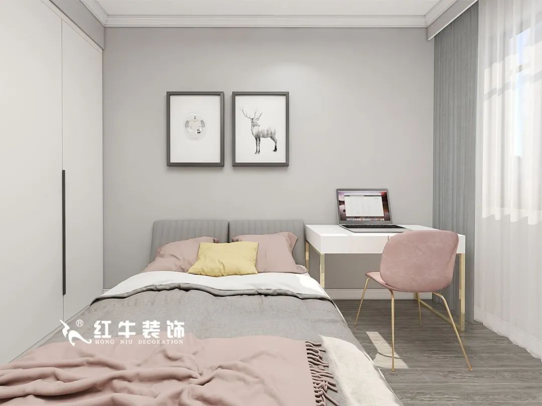 劉萍萍_仙龍灣山莊90㎡輕奢風格｜加入一點金屬線條，這個家高級又溫柔！10