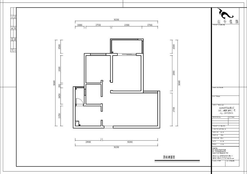 熊浩宇_枫林湾3-403-80㎡-现代简约风格_2室2厅1卫（老房翻新）_定制家￥88300_全包12万00_01原始结构图