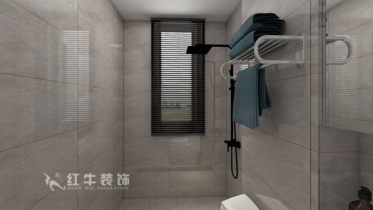 朱明琪|御道嘉庭8-110-82㎡-現代簡約風格|2室2廳1衛|新房裝修|定制家¥123516|全包12萬|06衛生間