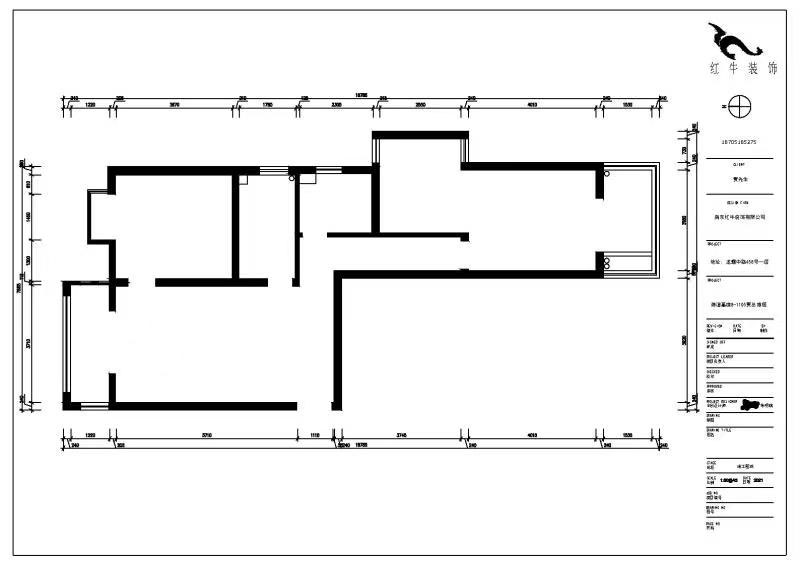 朱明琪|御道嘉庭8-1105-109㎡-現(xiàn)代簡(jiǎn)約風(fēng)格|3室2廳1衛(wèi)|新房裝修|定制家¥155777|全包15萬(wàn)|00_01原始結(jié)構(gòu)圖