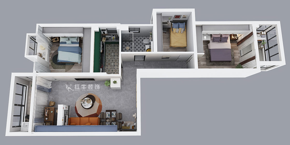 朱明琪|御道嘉庭8-1105-109㎡-現(xiàn)代簡(jiǎn)約風(fēng)格|3室2廳1衛(wèi)|新房裝修|定制家¥155777|全包15萬(wàn)|00_04鳥(niǎo)瞰圖