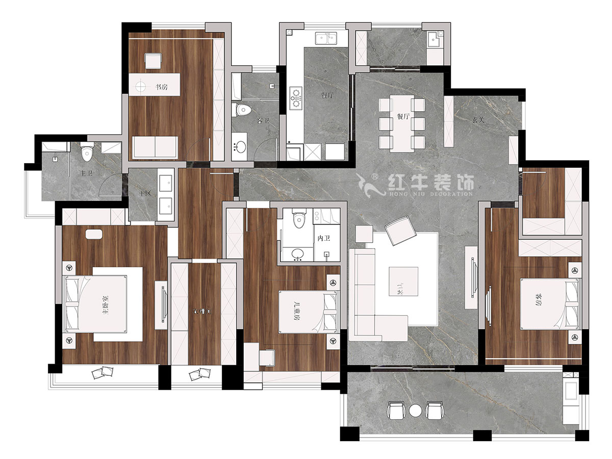 【實(shí)景案例】陸利民|天瓏灣150-1603-240㎡-現(xiàn)代輕奢風(fēng)格|4室2廳3衛(wèi)|定制家¥338430|全包40萬(wàn)|00_02彩平圖
