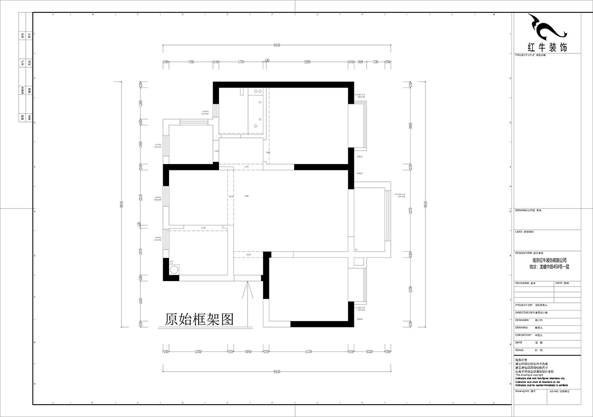孟宪涛｜云禄花园12-801-80㎡-现代简约风格｜3室1厅1卫｜新房装修｜定制家｜全包12万｜00_01原始框架图