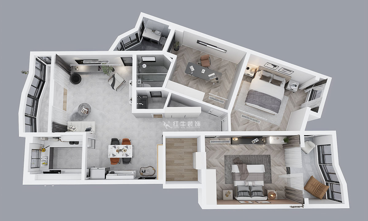 顧娟|圣淘沙花城5-3-905-135㎡-現(xiàn)代風(fēng)格|3室2廳1衛(wèi)|老房裝修|定制家|全包19