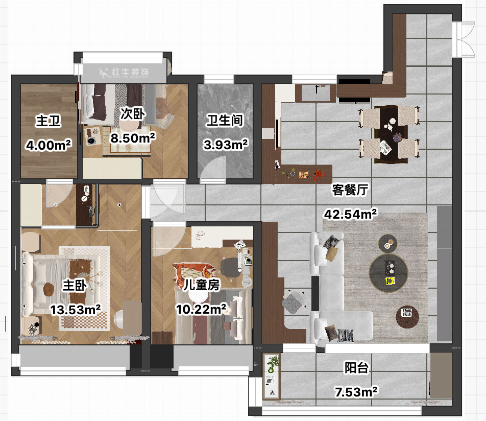 賈庭｜中海南山印1-2004-120㎡-法式復古風格｜3室2廳1廚2衛｜精裝修改造｜定制家｜全包9