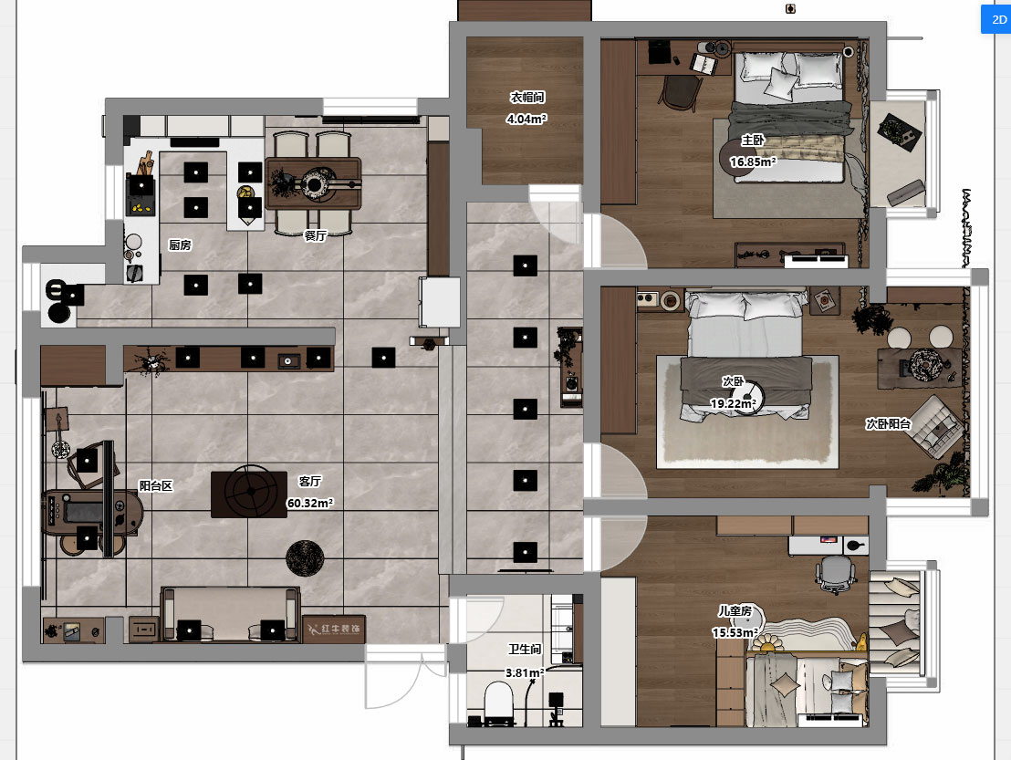 魏明花|新理想佳園38-603-140㎡-宋氏美學風格|3室2廳2衛|二手房裝修|定制家|全包14