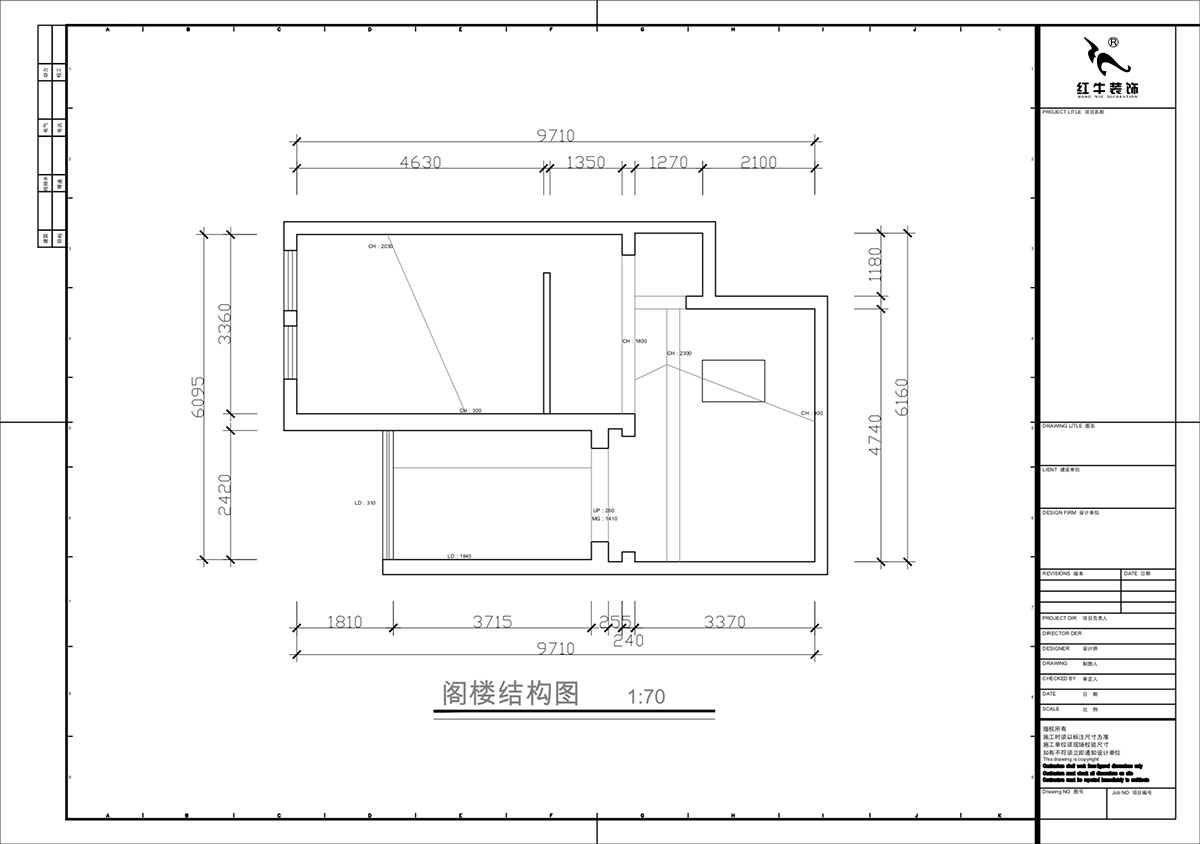 蔣?。鼕W體新城翠杉園15-507-(72+40)㎡-中古風｜復式｜2室1廳1衛+閣樓｜老房裝修｜定制家｜全包12萬｜00_05閣樓原始結構圖